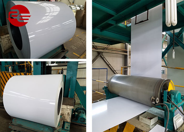 Ral Colour Galvanized Steel Sheet 0.12-0.2 mm, Rumah Tangga Prepainted Steel Coil