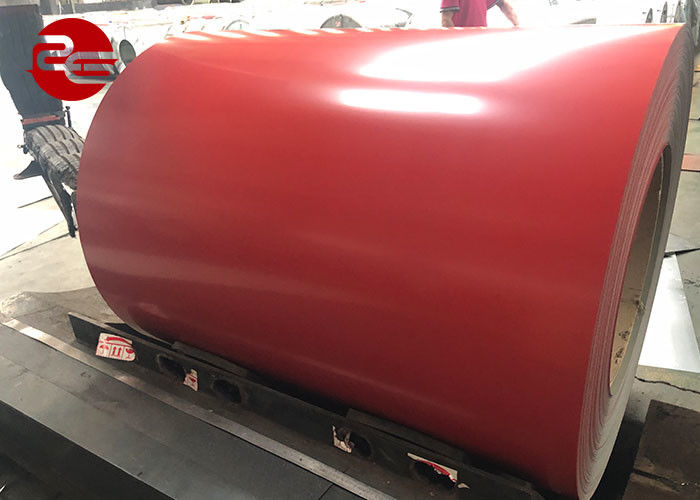 Warna Coated Metal Ppgi Roofing Sheet Prepainted 0.12mm - 2.0mm Tebal Untuk Rumah